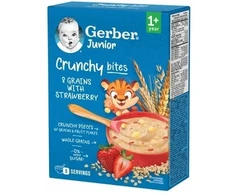 Gerber Junior Crunchy Bites 8 grūdų košė su braškėmis 200 g