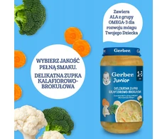 Gerber Junior Delicate žiedinių kopūstų ir brokolių sriuba 1-3 metai 250 g
