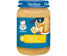Gerber obuolių pyragas Obuoliai su biskvitu ir vanile po 8 mėnesio 190 g