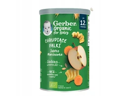 Gerber Organic Crispy Falki obuolių morkos 35g