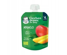 Gerber Organic Mango Desertas, tūbelė, 4 m, 80 g