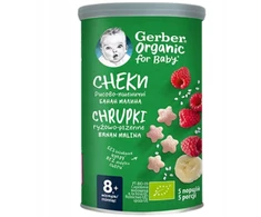 Gerber Organic Ryžių ir kviečių traškučiai kūdikiams 8m+ 35g, Gerber