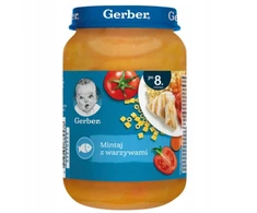 Gerber Pollock su daržovėmis po 8 mėnesių 190g -