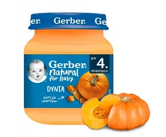 Gerber vakarienė kūdikiams ir vaikams Moliūgų tyrė nuo 4 mėnesių 125 g
