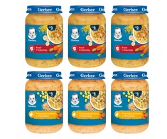 Gerber vakarienės sriuba kūdikiams po 9 mėnesio 6x 190 g