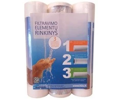 Geriamojo vandens sist. 3 filtras. elementų rinkinys