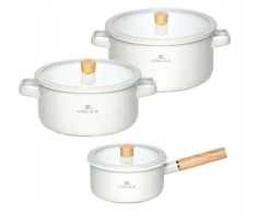Gerlach Natur Enamel Induction Emamel puodų rinkinys, 6 vnt