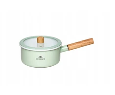 GERLACH NATUR ENAMEL Žalias emaliuotas puodas 2 l su dangteliu 18 cm