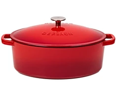 GERLACH Natur Iron ketaus kepimo keptuvė 31 cm Raudona