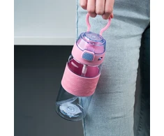 Gertuvė Kite, 600ml, su užrakinamu dangteliu, rožinės sp. tritano plastikas