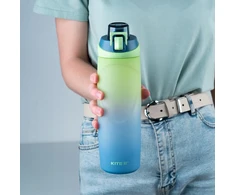 Gertuvė Kite, 760ml, su užrakinamu dangteliu, mėlynos/žalios sp. tritano plastikas