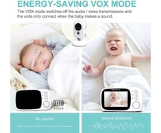 GHB VB603 elektroninis kūdikio monitorius, temperatūros stebėjimas, dvipusis garsas