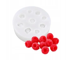 Gift Home Silikoninė forma RASPBERRY formelė 3D avietinė dekoracija muilinėms žvakėms 9 vnt.