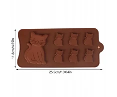 Gift Home Silikoninė forma vaško muilams CATS kačiukams 7 vnt. GH-FS228