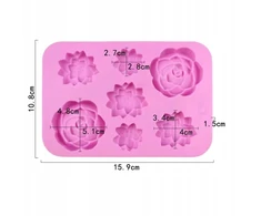 Gift Home Silikoninės formos SPRING FLOWERS forma muilo ir vaško liejiniams gaminti