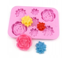 Gift Home Silikoninės formos SPRING FLOWERS forma muilo ir vaško liejiniams gaminti