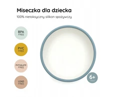 Gigi Kids Silikoninis dubuo vaikams ir kūdikiams dubuo 500 ml be BPA Mėlynas