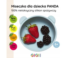 Gigi Kids Silikoninis dubuo vaikams su siurbimo taurele, mėlynas