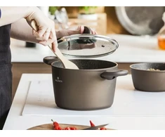 GILIŲJŲ PUODŲ INDUKCINIS VALDINOX AURUM 6,0 L 24 CM NELIPA SU dangteliu