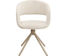 Gina Kare Design pasukama kėdė, smėlio spalvos audinys, biuras, kambarys