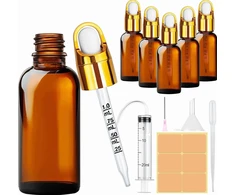 GINTARINIS STIKLAS 5X 30 ml FLACONŲ NUOTEKĖJIMO NUOTEKŲ PILTUVAI