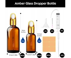 GINTARO 2X100ML 2X50ML GLASS LAŠINTUVIŲ ALIEJŲ SKYSČIŲ RINKINYS