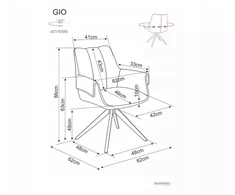GIO pasukama kėdė, smėlio spalvos, SIGNAL, NEMOKAMA, greita