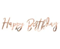 Party Deco Girlianda Happy Birthday PartyDeco H16.5cm/62cm