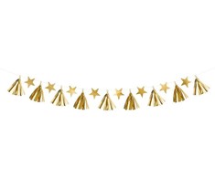 PartyDeco Girlianda Žvaigždės ir kutai, 1,3m