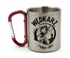 Gitees METALINIS PUODĖLIS SU KARABINE NUO pykčio, 300 ML