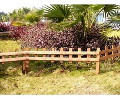 Gl Plastic Dekoratyvinė tvorelė L1.2m/H44cm medinė/ruda