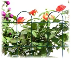 Gl Plastic Dekoratyvinė tvorelė L30cm/H22cm 3vnt. metalinės/žalios