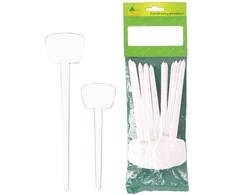 Gl Plastic Plokštelės užrašams L13cm/25vnt. plastikinės/baltos