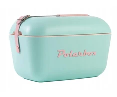 Glacière - Polarbox 20L Cyan - Oro izoliacija 2 sluoksnių - Konvertuojamas dangtis - Natūralios odos rankena