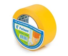 Glaistymo juosta FOLSEN, geltona, PVC, 50 mm x 33 m