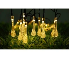 Globo Toys LED girlianda laukui ir patalpoms IP44 Globo 20LED 2700K 2.8m juodas