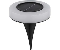 Globo Toys LED lauko šviestuvas su saulės baterija IP44 Globo 3200K 3V juodas