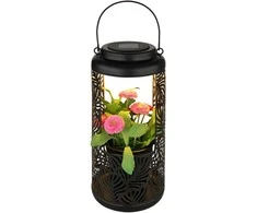 Globo Toys LED lauko šviestuvas su saulės baterija IP44 Globo 3000K 3V juodas