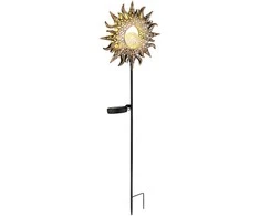 Globo Toys LED lauko šviestuvas su saulės baterija IP44 Globo 3000K 3V žalvario sp.