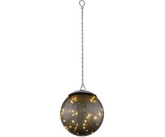 Globo Toys LED lauko šviestuvas su saulės baterija IP44 Globo 3000K 3V juodas
