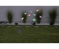 Globo Toys LED lauko šviestuvas su saulės baterija IP44 Globo 8LED 0.06W juodas