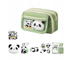 Goaduoynt „Panda“ pieštukų dėklas mokyklai, kelių skyrių