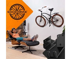 Gockowiak DVIRAČIO SIENINĖ PAKABA DVIRAČIO LAIKIKLIS SU PEDALU Tvirtas KABLIS SU ATRAMAIS