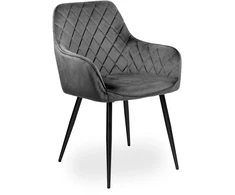 Gockowiak HAVANA VELVET GRAPHITE AKSOMINĖ KĖDĖ SVETAINEI, MODERNA