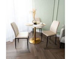 Gockowiak MAVERIK VELVET, BEIGE, MINŠTA AKSOMINĖ KĖDĖ SVETAINEI, VALGOMAI, NAMUI