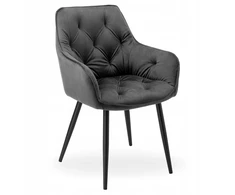 Gockowiak NEVADA VELVET GRAPHITE AKSOMINĖ KĖDĖ SVETAINEI, MODERNA