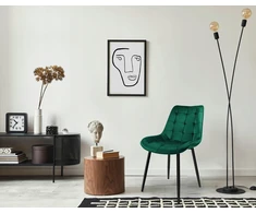 Gockowiak NORMAN VELVET KĖDĖ, TAMSIAI ŽALIA, ELEGANTI VALGOMOJE SVETAINEI