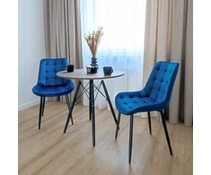 Gockowiak NORMAN VELVET NAVY VELVET KĖDĖ SVETAINEI, MODERNA