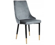 Gockowiak VERMONT VELVET GRAPHITE MINŠTA VELVETINĖ KĖDĖ VALGOMOJE SVETAINEI