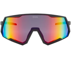 Gog Tove Sportiniai Saulės Akiniai Su Veidrodiniais Lęšiais, Uv400, Kat.3, Juodi Mat., Vaivorykštė Lęšis (E608-2)